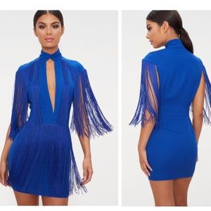 Cobalt blue tassle dress